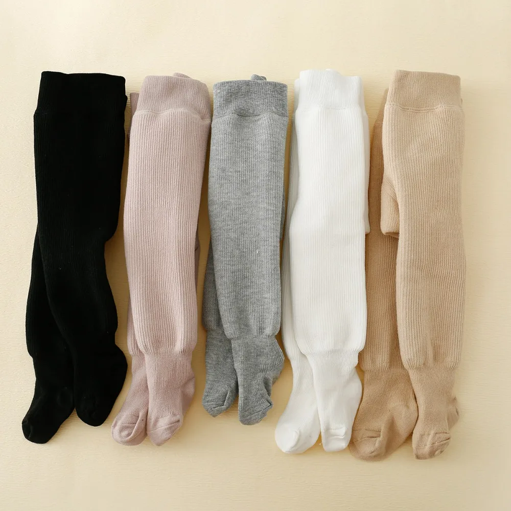 Kids Pantyhose Toddler Tights Kids Leggings Winter Infant Baby Girls Polar Fleece Lining Stripes Leggings Plus Thick Warmth Cotton Tights Toddler Kids Keep Warm Pantyhose