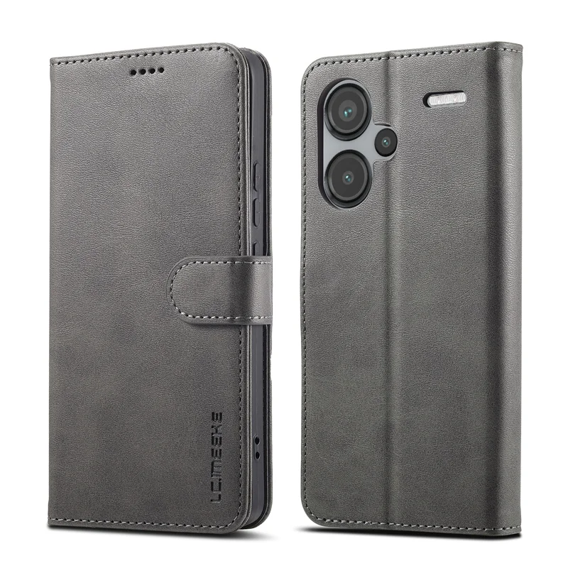 Cover A Portafoglio COMAKU Per Xiaomi Redmi Note 13 Pro+ 5G, Pelle PU Rossa, Con 3 Slot E Supporto, Chiusura Magnetica