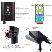 Guirlande solaire d'extérieur étanche de 100 à 10M, grand panneau solaire, lampe à Charge rapide pour décoration de jardin de fête de noël 5