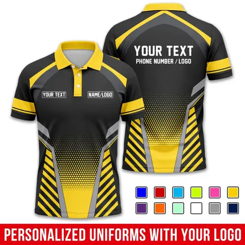 Fashion Men Women Stripe Graphic Polo Shirt For Men Custom Name Logo Text 3D Printed Polo Shirts Trend Button Up Sports Tops Tee - Image 3