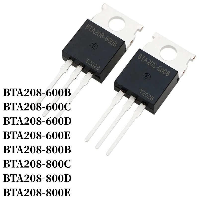 

10~1000Pcs BTA208-600B BTA208-600C BTA208-600D BTA208-600E BTA208-800B BTA208-800C BTA208-800D BTA208-800E Triac TO-220 DIP