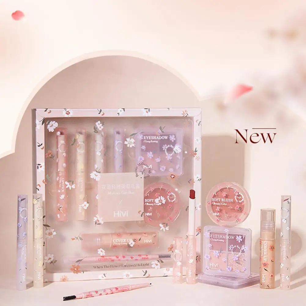 Makeup Sets Lace Vintage Angel Glitter Eyeshadow Palette Set Make Up Eyeshadow Kit Box Highlight Glitter Blush Make Up Set