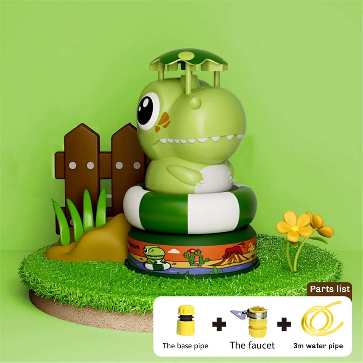 A72I Sprinkler Launcher Toys Outdoor Water Pressure Lift Toy in Garden Lawn Summer Water Toys for Kid Frog