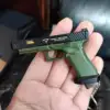 Mini 1:3 Alloy TTI G34 Pistol Model Keychain Detachable Fake Gun Collection Bag Pendants Fidget Toy Party Gift for Adult Boy 6