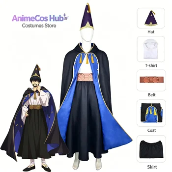 Costume Cosplay Anime Atelier of Witch Hat Tongari Boushi, Abito Olruggio, Travestimento per Feste, Roleplay, Costume di Halloween, Abito da Carnevale