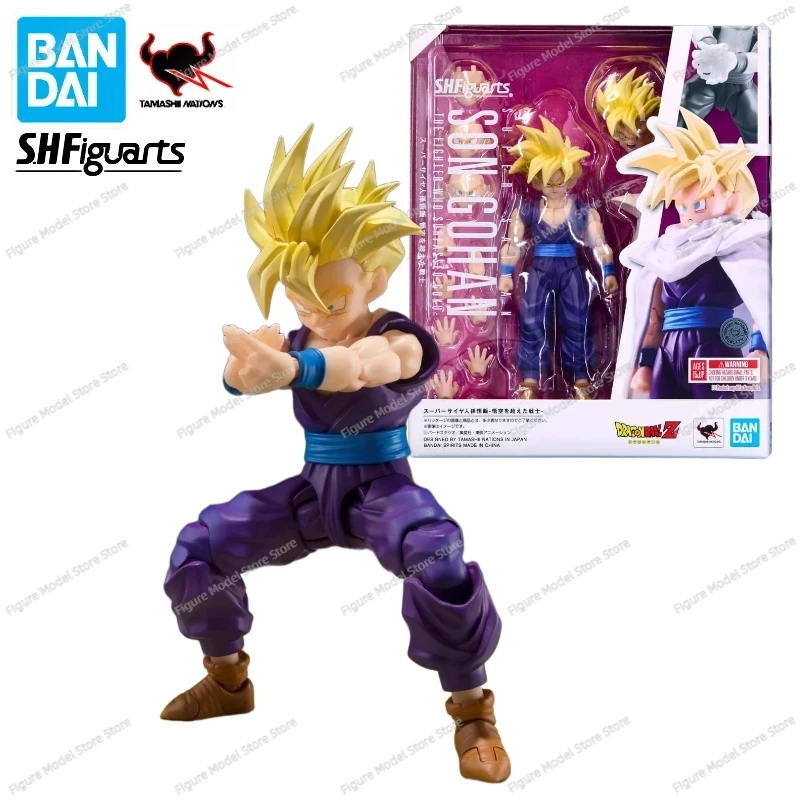 

100% оригинал в наличии Bandai Dragon Ball S.H. Фигуртс SHF Super Saiyan Gohan истребитель, который преодолел Гоку аниме экшн-фигурку