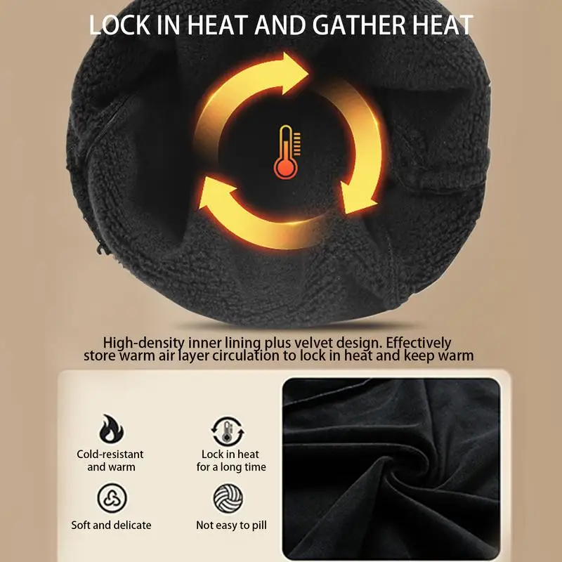 Winter Gloves Waterproof Thermal Mittens Cold Weather Accessories Non-slip Mittens With Touchscreen Fingers For Work Study 4