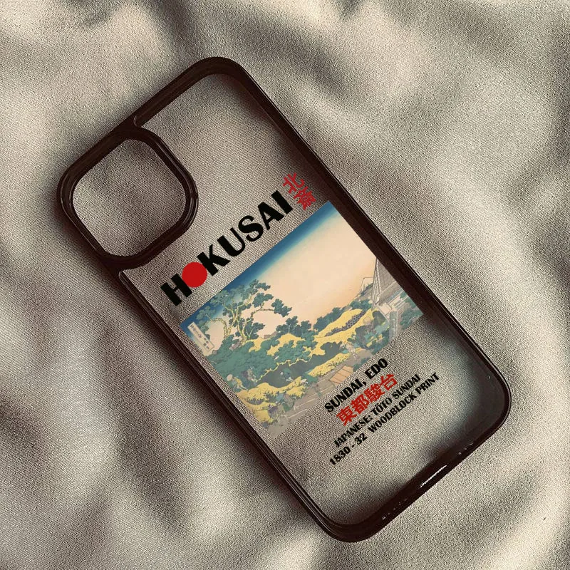 Japan Series Aesthetic Scenery Transparent Phone Case Cover