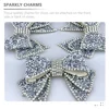 2 Pcs Handmade Resin Diamond Shoe Accessories Decors Wedding Charms for Pumps Rhinestones Jewelry Bowknot Crystals 2