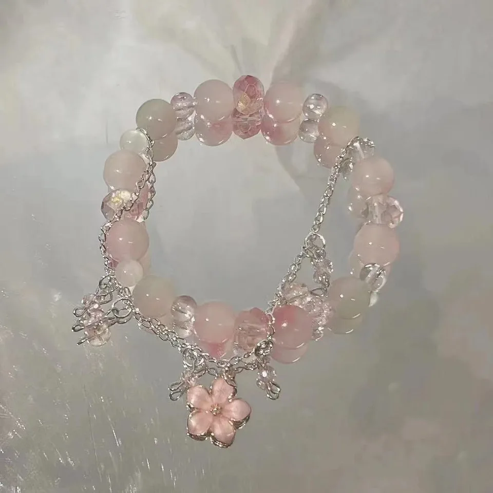 New Fashion Y2K Sweet Cherry Blossom Bracelet For Women Exquisite