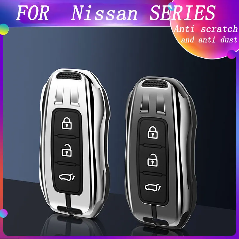 Car Smart Key Case Cover Protector Shell Holder Per Nissan X-Trail T33 Qashqai J12 Juke Ariya Altima Teana 2022 2023 Accessori