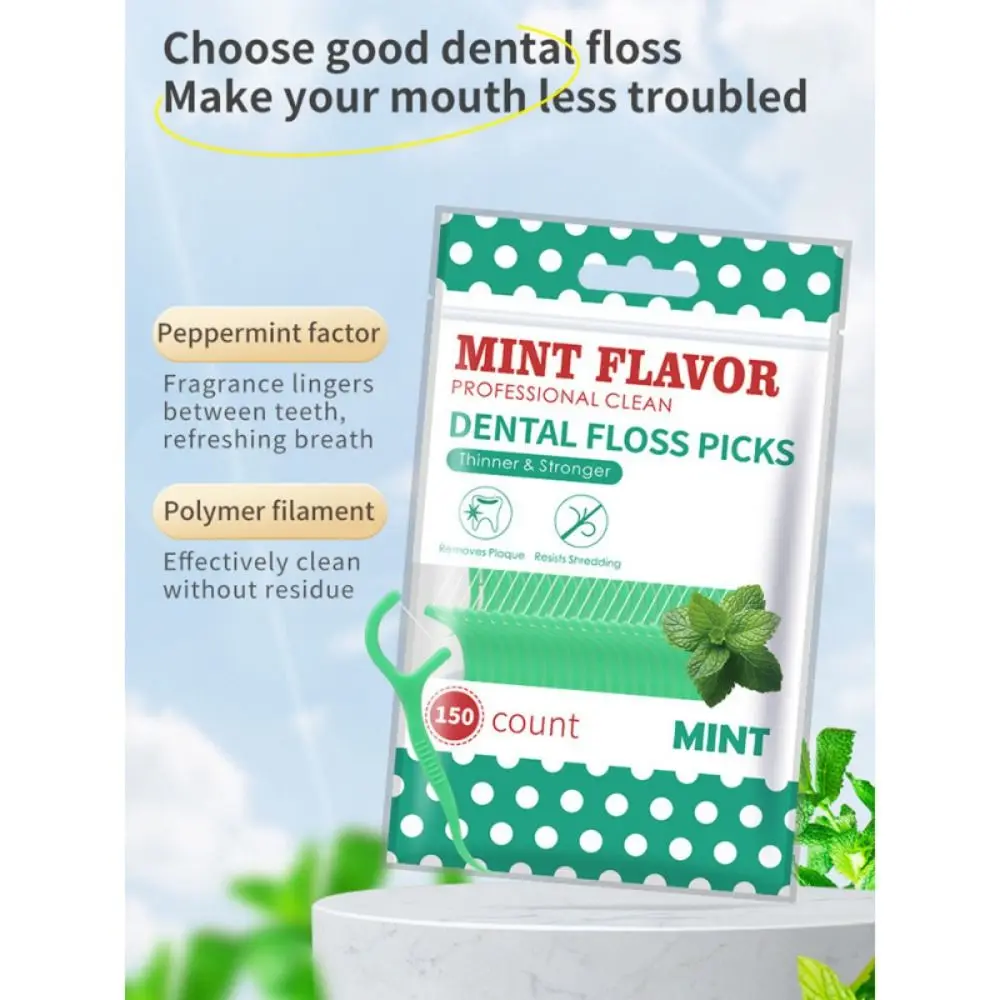 Hot Deep Cleaning Mint Dental Floss Stick Interdental Cleaning Portable Disposable Care Oral Care Home