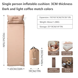 Ultralight Self-Inflating Camping Mattress - Portable Air Mat (3cm 1 person)