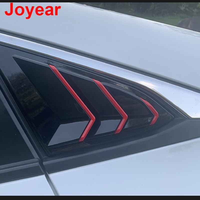 

For Honda Civic 10th 2016-2020 Rear Triangular Shutter Rear Side Window Exterior Protective Carbon Fiber Car Decoration