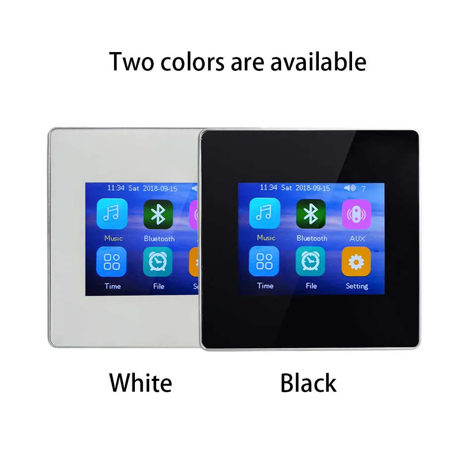 Amplificatore Di Fedeltà Hifi Per Home Theater Bluetooth Integrato Modulo 5.0 Lettore Musicale Touch A Schermo Intero Amplificatore Da Parete Digitale