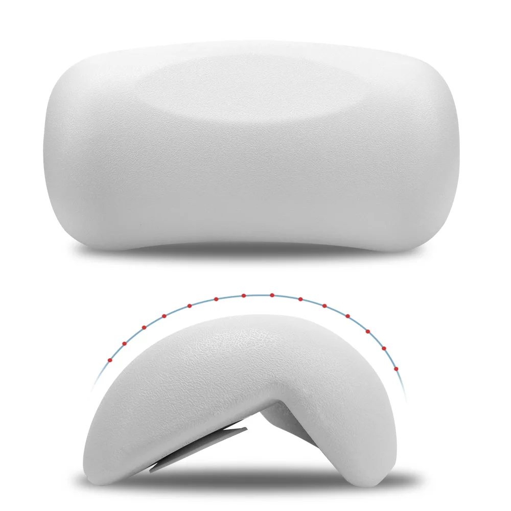 Bath Pillow SPA Suction Cups Easy Clean Bathroom Accessories Bathtub Headrest Non-slip Soft