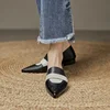 Women Flat Shoes  Pointed Toe  Low-heeled Loafers Fashion Designer Trendy New Soft-soled Elegant Dress High-heeled Shoes 6