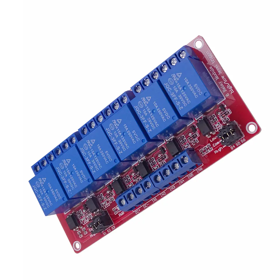 1 2 4 6 8 Channel Relay Module Board Shield with Optocouple High and Low Level Trigger for arduino Raspberry pi DC 5V 12V 24V image 7