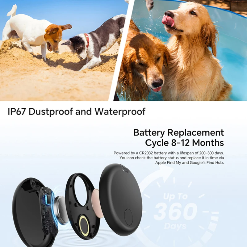 Kieslect Incard SeekTag IP67 עמיד לאבק ולמים Bluetooth 5.4