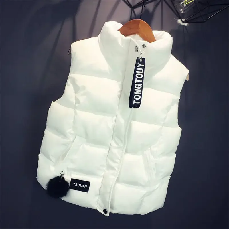 

Golf Wear Autumn and Winter New Short Cotton Vest Women's Korean Version Of Down Jacket