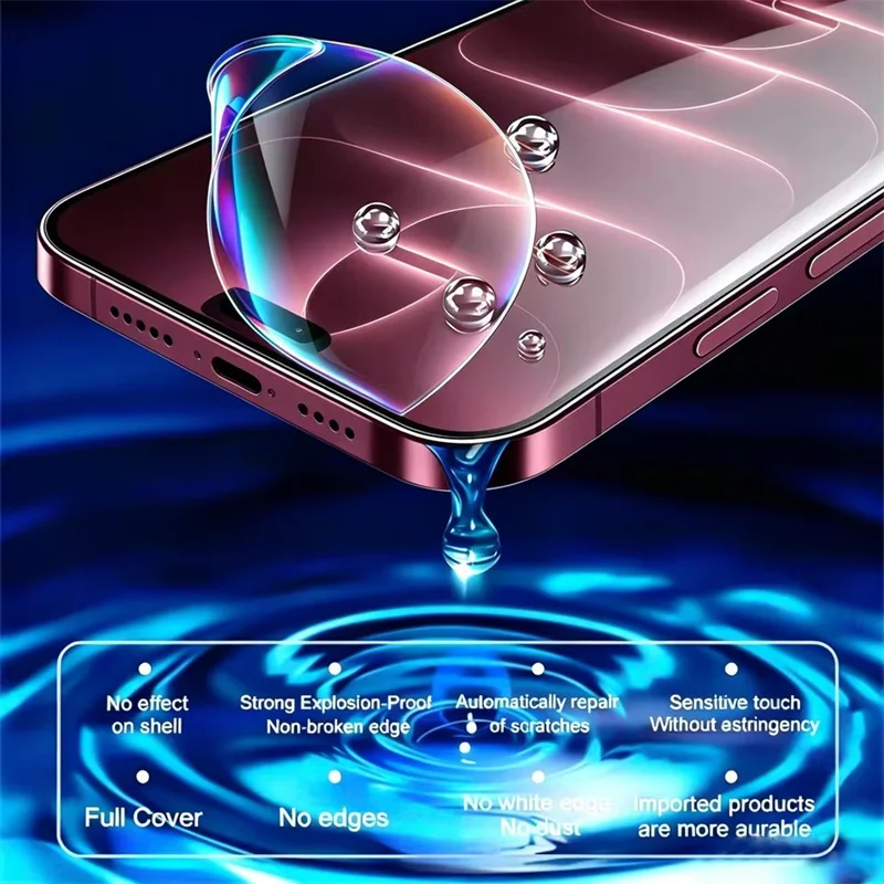 Pack of 5 Full Cover Hydrogel Screen Protectors