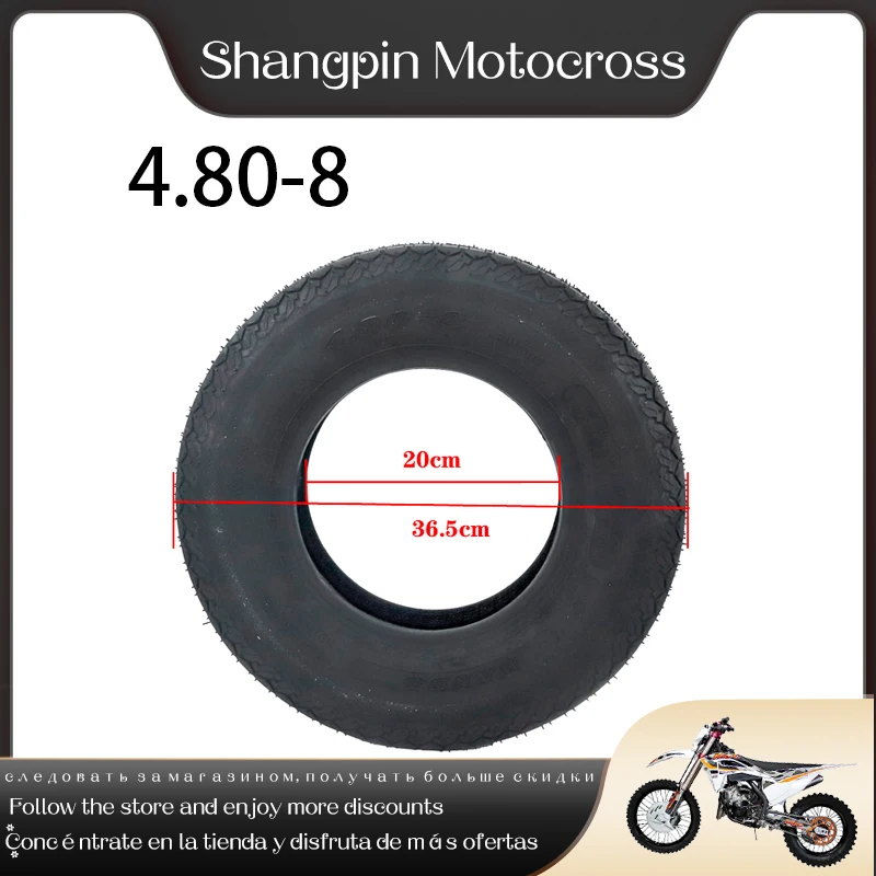 

High Performance Size 4.80-8 Genuine Vacuum Trailer Tires Tubeless Tyre Park Carousel Thickening and Abrasion Resistance Tyre