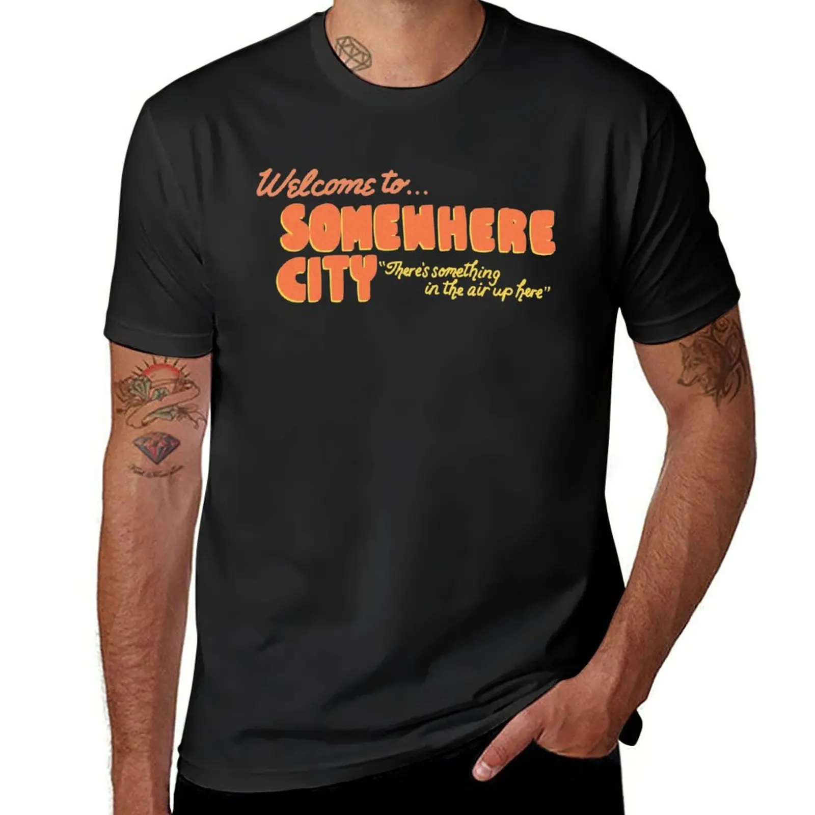 

Origami Angel Welcome to Somewhere City T-Shirt customs summer clothes t shirts for men pack
