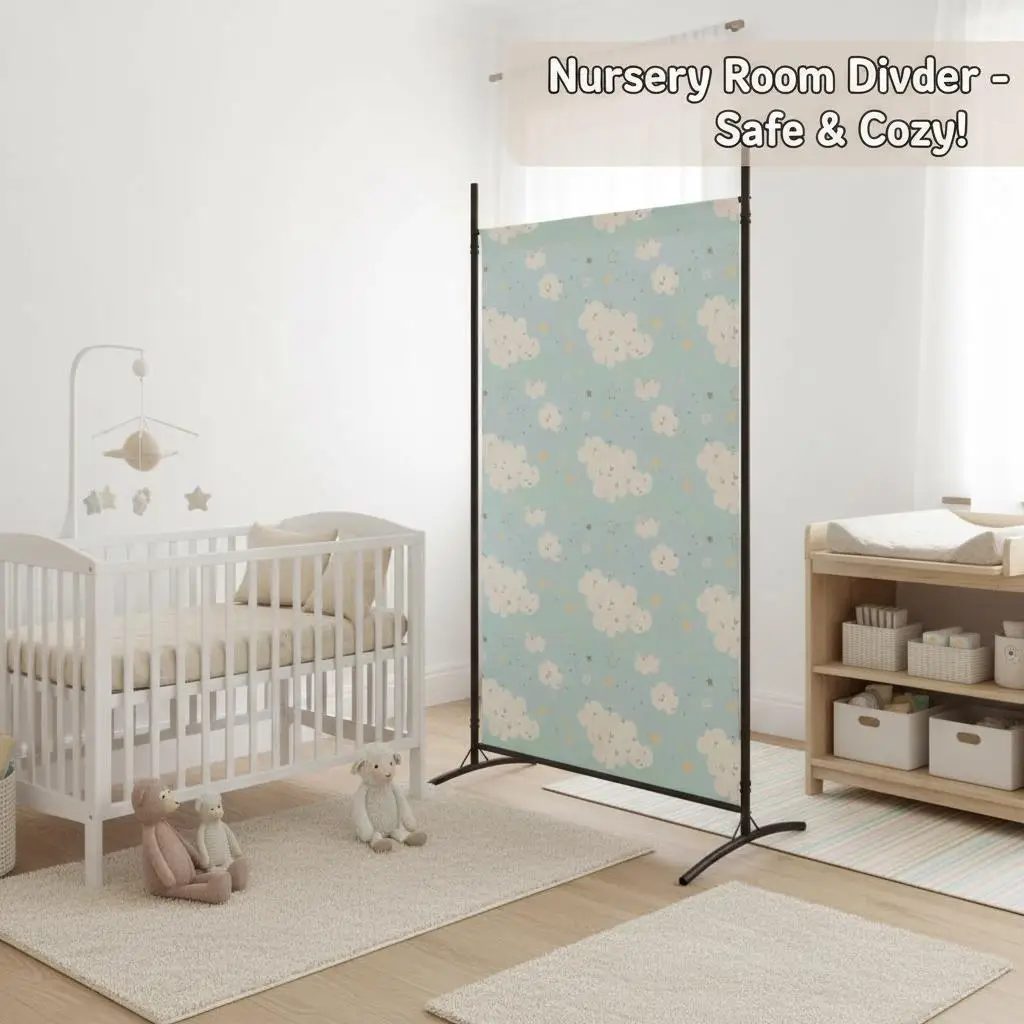 Raumteiler mit 2 Paneelen Anthrazit 175x180 cm Stoff – Detail 4