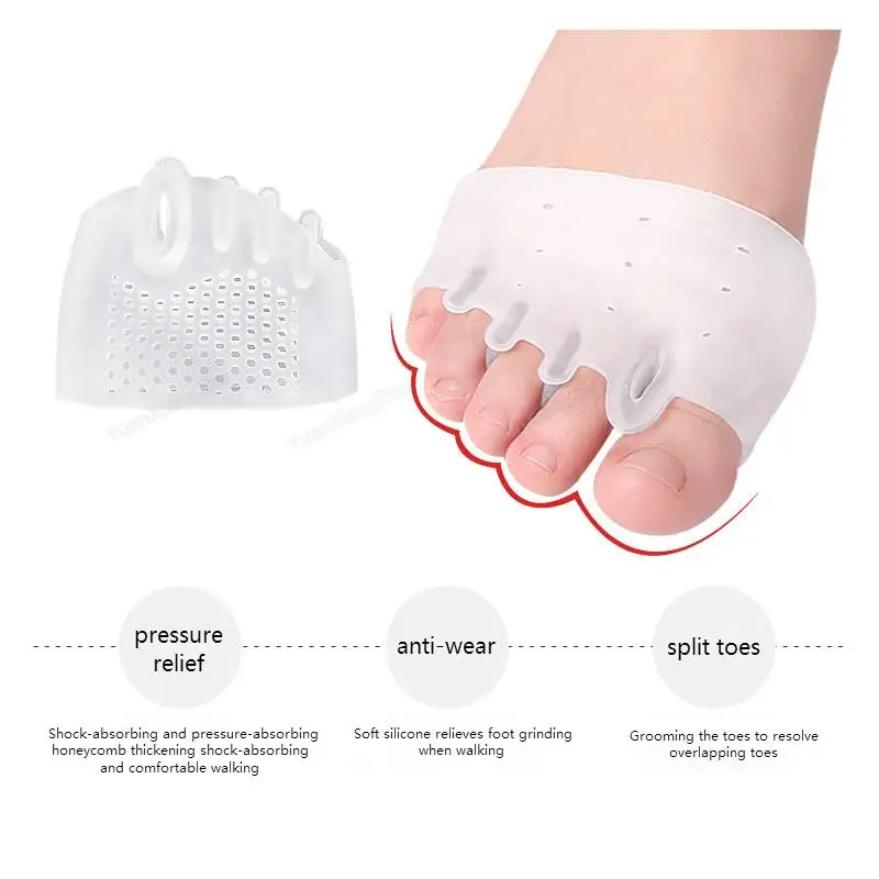 Forefoot Pads Shoe Insoles Orthopedic Comfortable Women Toe Separator Foot Care