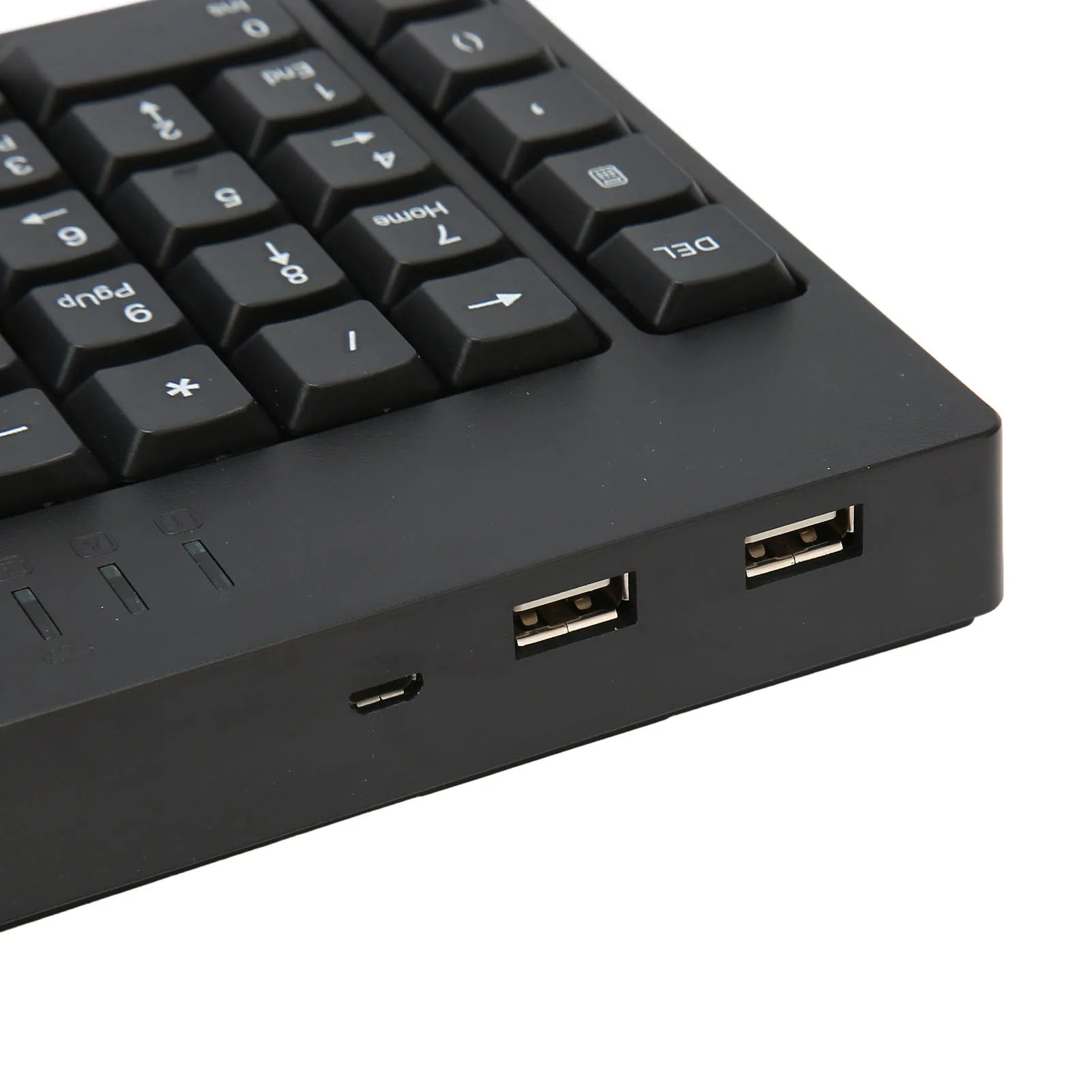 109 키 왼손 키보드, 2 USB 허브, 유선 비즈니스 사무실 키보드, 노트북 PC용 XP 7 8 10