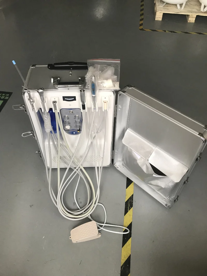 LTDC09 Modern Medical Dental- Equipment Mobile Dental- Chair Portable  Unit Manufacturer With Air Compressor 5
