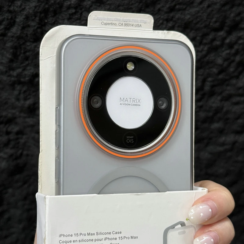 Enhanced Translucent Shockproof Case with Matte Finish