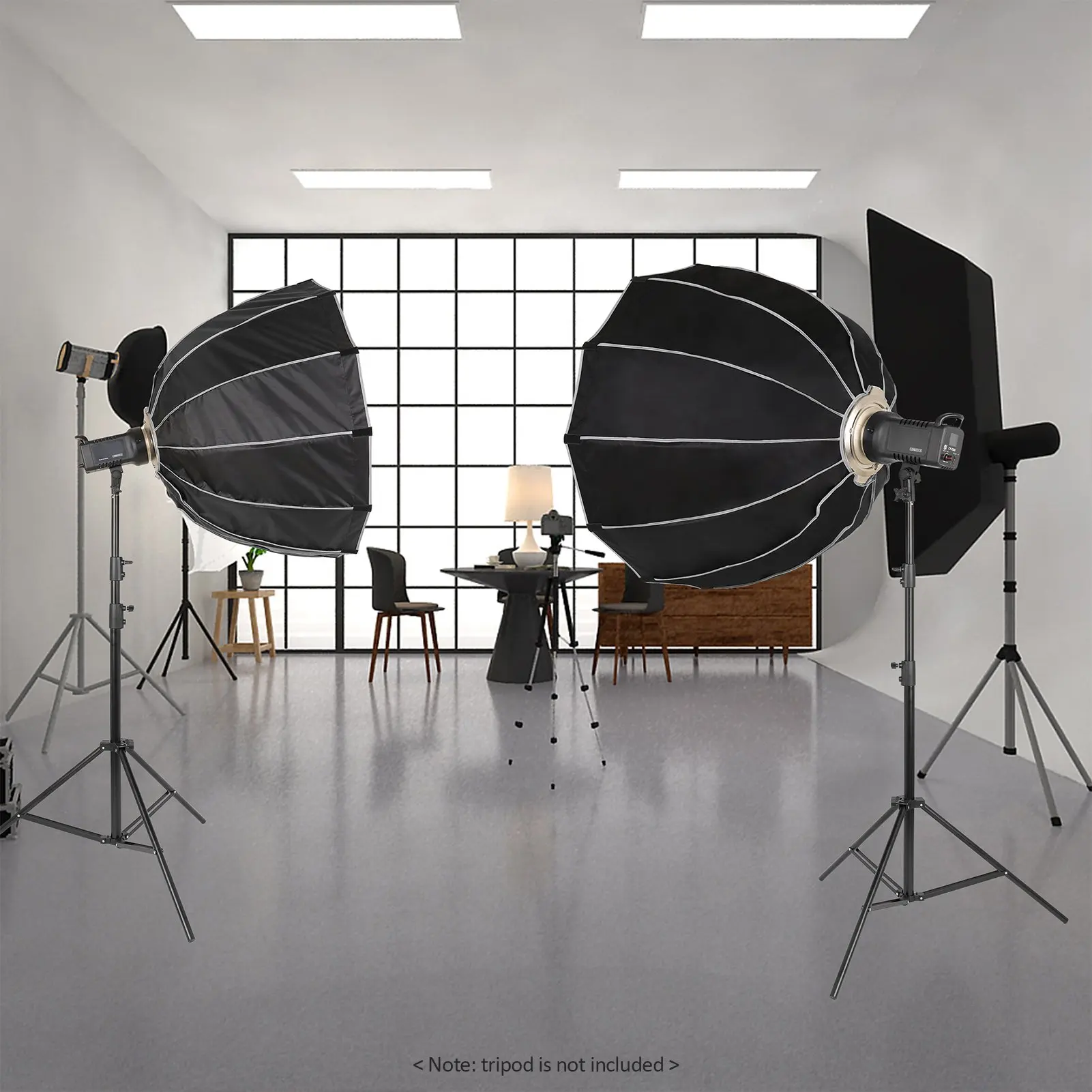 90cm/35.4인치 퀵 릴리즈 파라볼릭 소프트박스, 보웬스 마운트 그리드가 있는 접이식 소프트박스 (사진 스튜디오 촬영용)