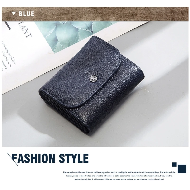 Leather Wallet Women Casual Simple Short Small Wallets Coin Purse Card Holder