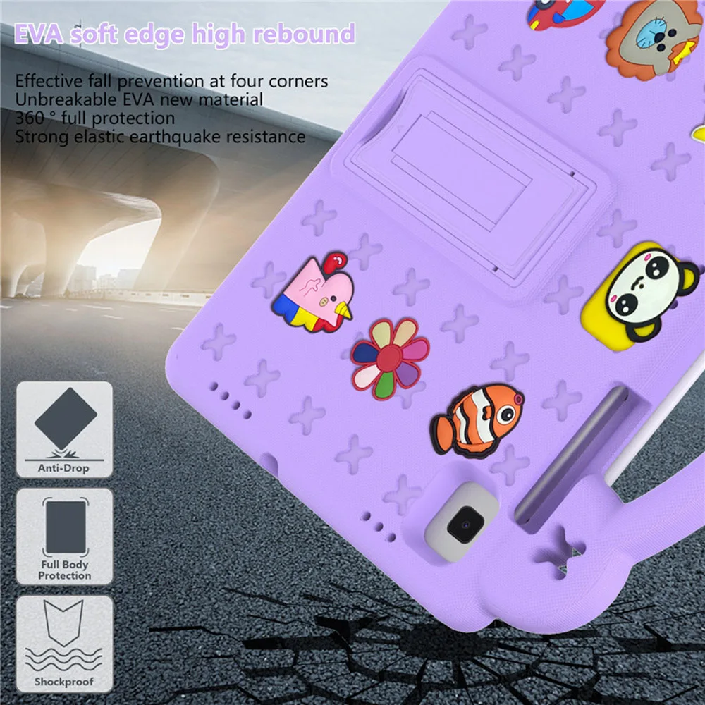 Cartoon EVA Tablet Case with Pen Slot - 10.9 Inch