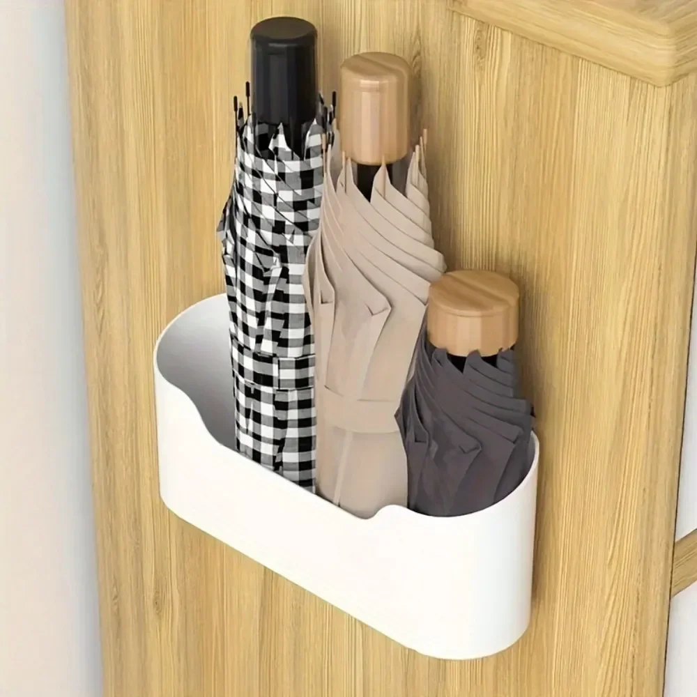 1 Set of Wall-mounted Umbrella Storage Rack Hole-free Multi-functional Household Umbrella Storage Rack Sun Box umbrella storage rack
