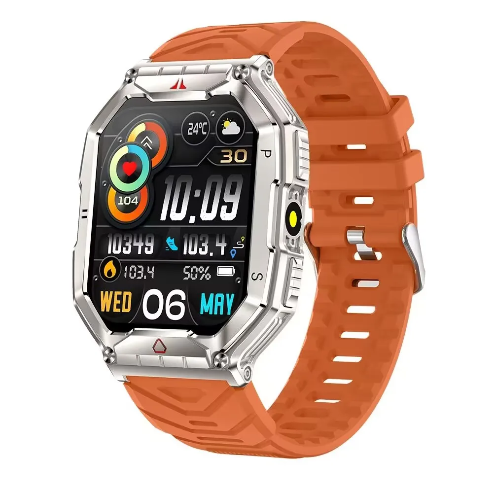 for Ulefone Armor 27T Pro 27 Pro X13 X12 Smart Watch 650mAh BT Call Compass Waterproof Blood Oxygen Heart Rate Monitoring Sports 6