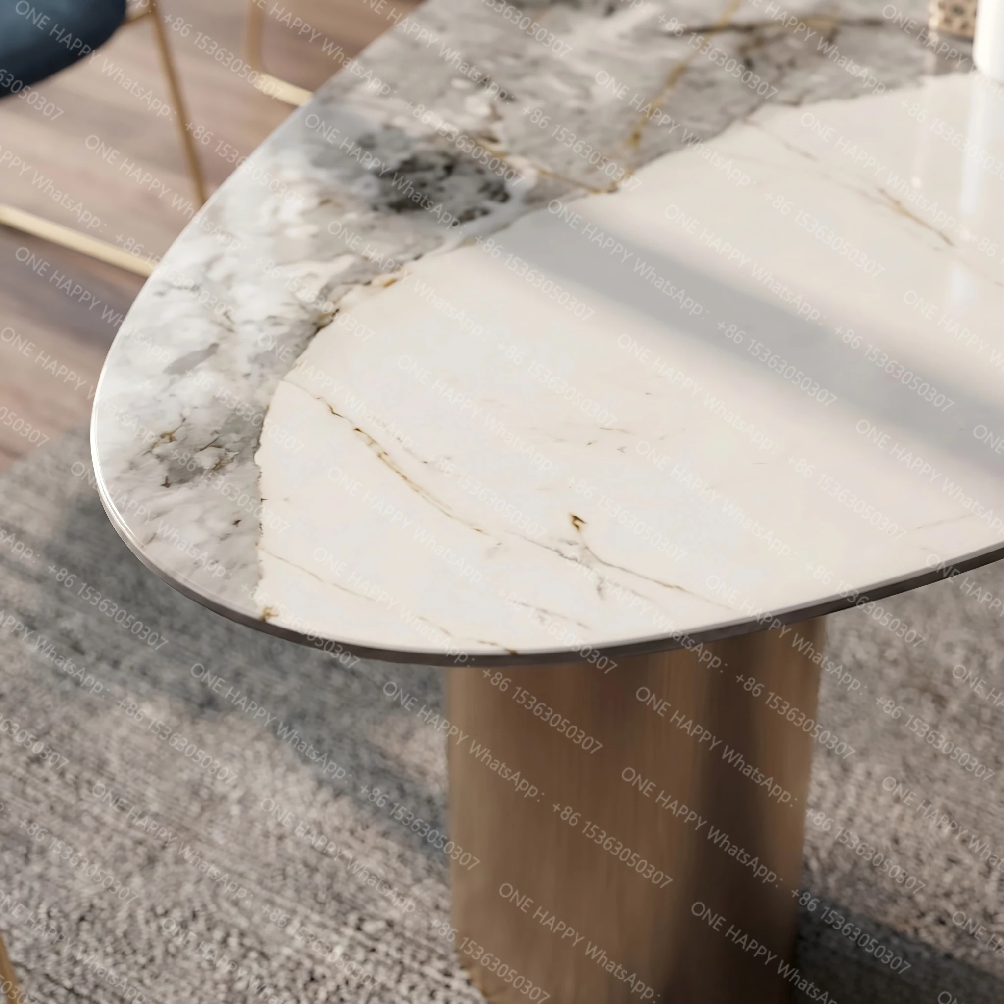 Custom Italian Marble Luxury Dining Table 4