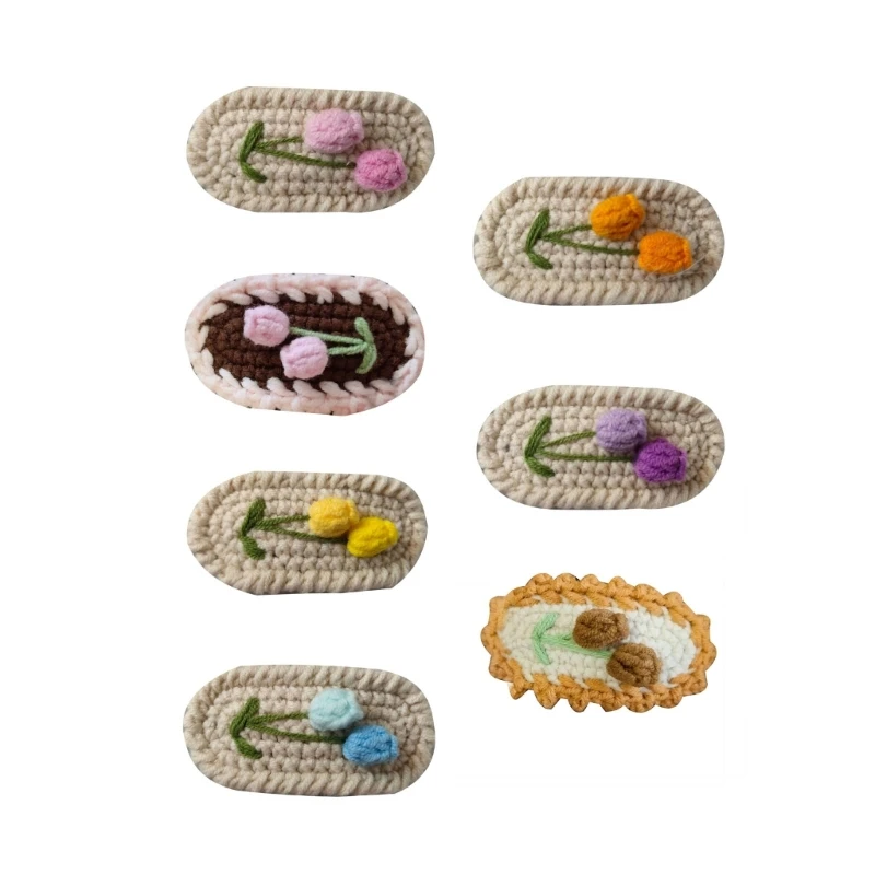 

Delightful Hair Clip Knitted Accent Wool Hair Clip for Children Accessories Y55B