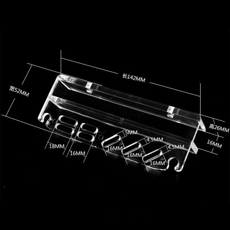Aquarium Plant Tools Storage Rack Acrylic Holder For Tweezer Scraper Scissor Water Plants Grass Maintenance Tool
