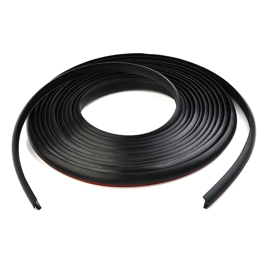 Black Car Sealing Strip Inclined T-shaped Edge Trim Rubber Shock-absorbent Waterproof Sound-insulated EPDM Rubber 8MM*10MM 5M