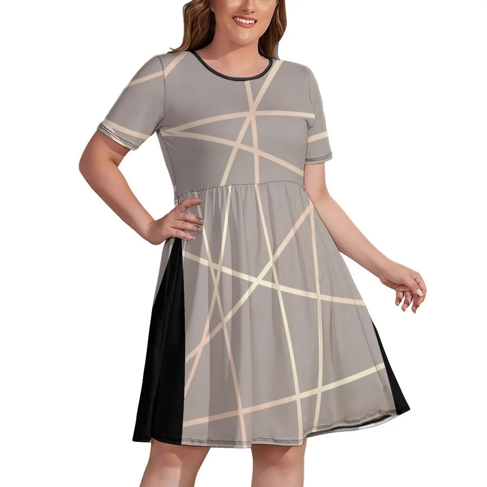 

Elegant rose gold geometric pattern Dress clothes womens clothing women's summer jumpsuit