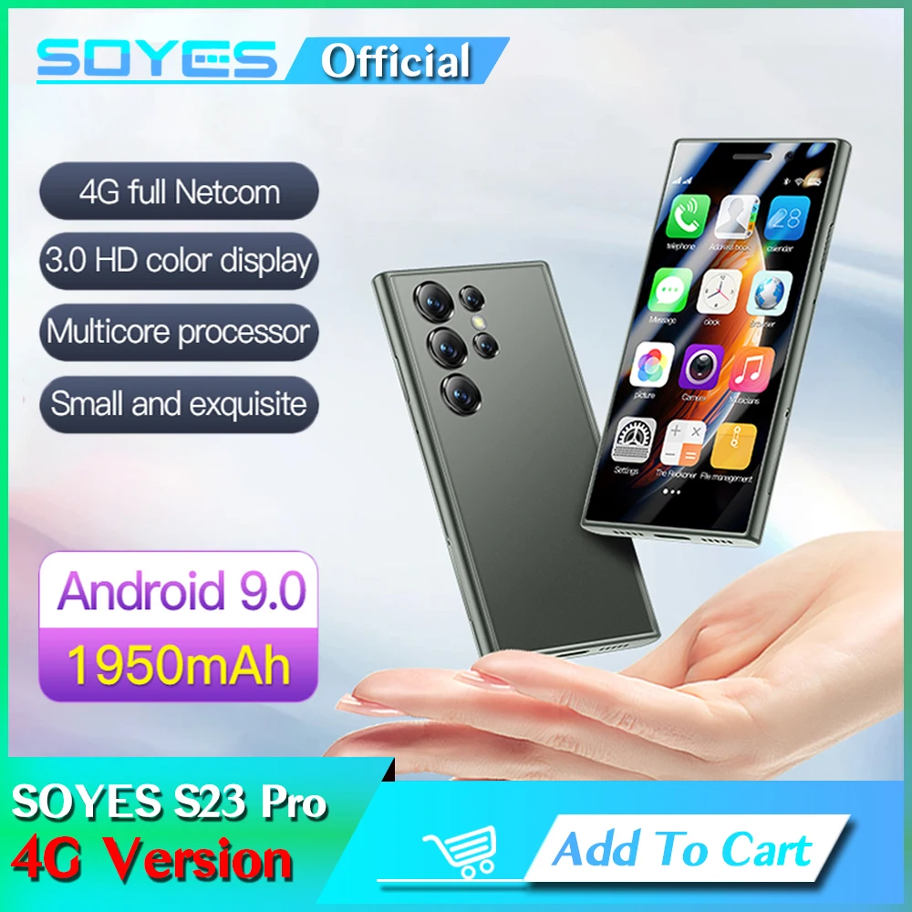 

SOYES S23 Pro 4G Version 3.0 Inch Android8.1 Smartphone 2GB RAM 16GB ROM Dual SIM Standby Compact Mobile Phone