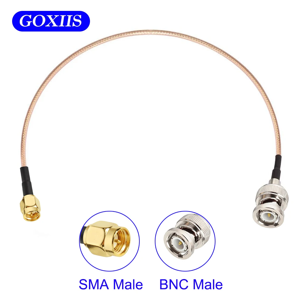 SMA Male to BNC Male Coaxial Cable RG316 RF Coaxial Cable Pigtail Jumper 20cm 30cm 50cm 1M