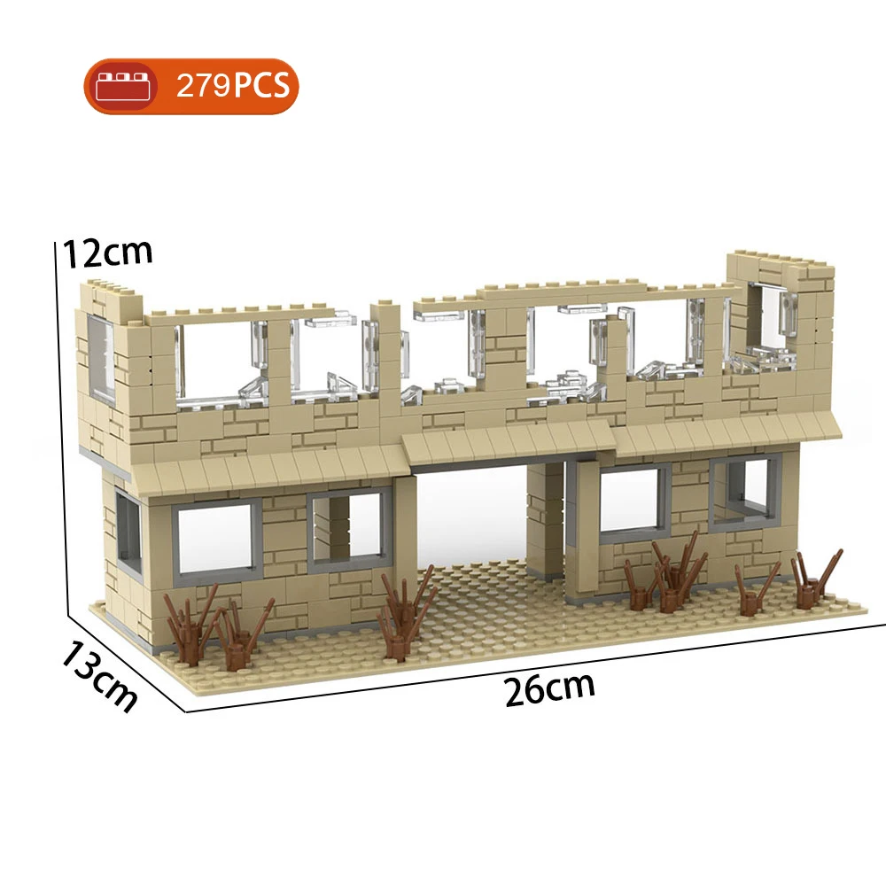 WW2 Militär Festung Bausteine Set – 1053 Teile, Bunker Modell Kompatibel Mit Lego
