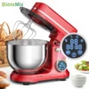 BioloMix Kitchen Food Stand Mixer, 1200W 11-Speeds DC Motor, Digital OLED Screen, Electric Food Mixer with Dough Hook, Whisk 2