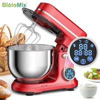 BioloMix Kitchen Food Stand Mixer, 1200W 11-Speeds DC Motor, Digital OLED Screen, Electric Food Mixer with Dough Hook, Whisk 2