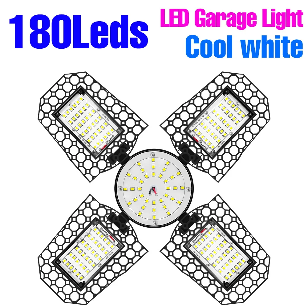 Ultra-Bright Adjustable LED Garage Light – 200W High Bay Spotlight for Home, Workshop & Warehouse