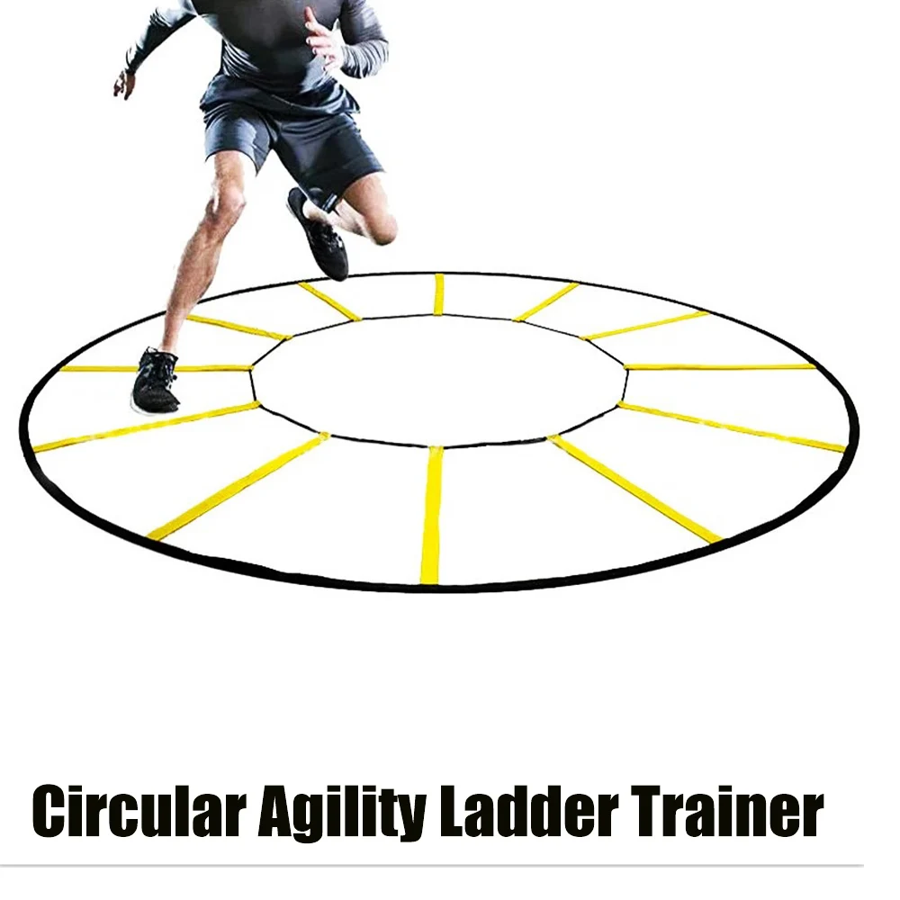 

Portable Round Agile Ladder Trainer High Intensity Foot Step Training for Indoor Outdoor Sports Bendable