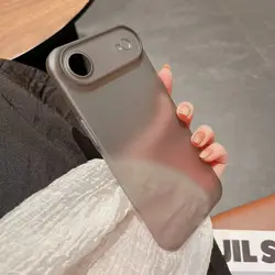 Luxury Slim Ultra Thin Matte Clear Shockproof Phone Protector Cover for iPhone 17 Pro (GRAY)